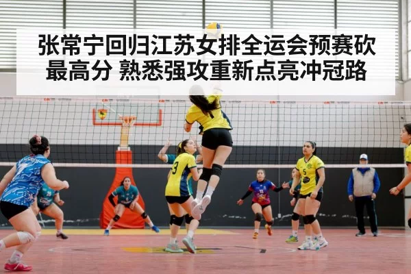 indoor volleyball match action